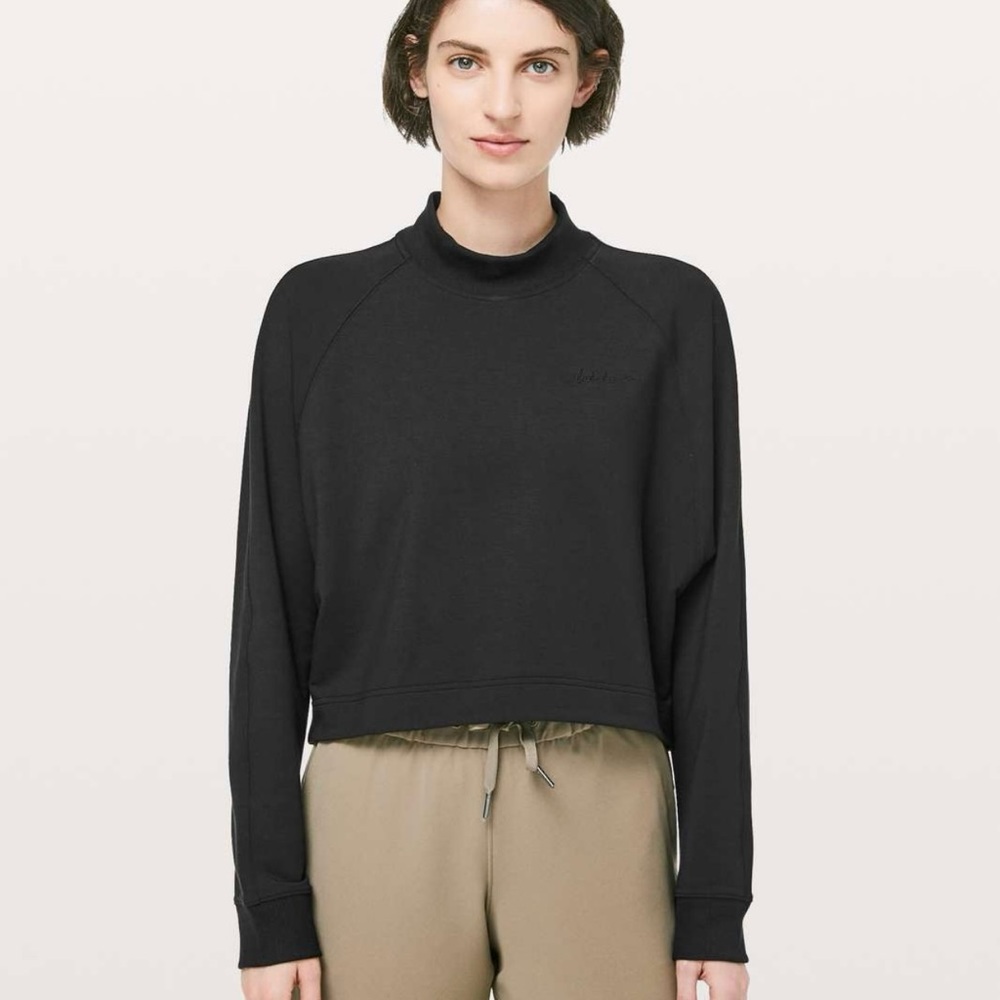 Lululemon Up High Embroidered Pullover Crop Top